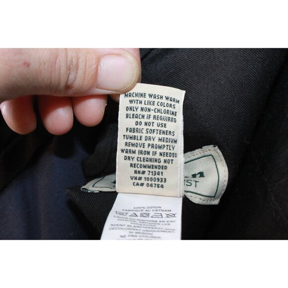 LL Bean Lakewashed Stretch Khakis Slim Fit Straight Leg Storm Gray 40x32 - Picture 9 of 11